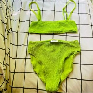 Youswim Poise High Waisted Two Piece Swimsuit in Wasabi